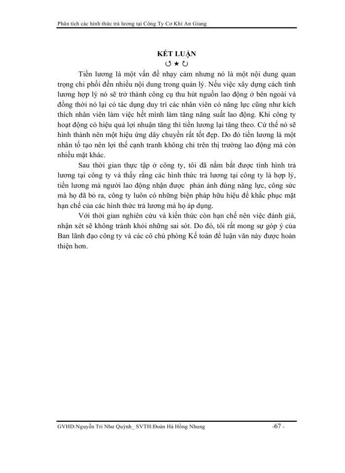 image for page Phân tích các hình thức trả lương tại công ty cơ khí an giang