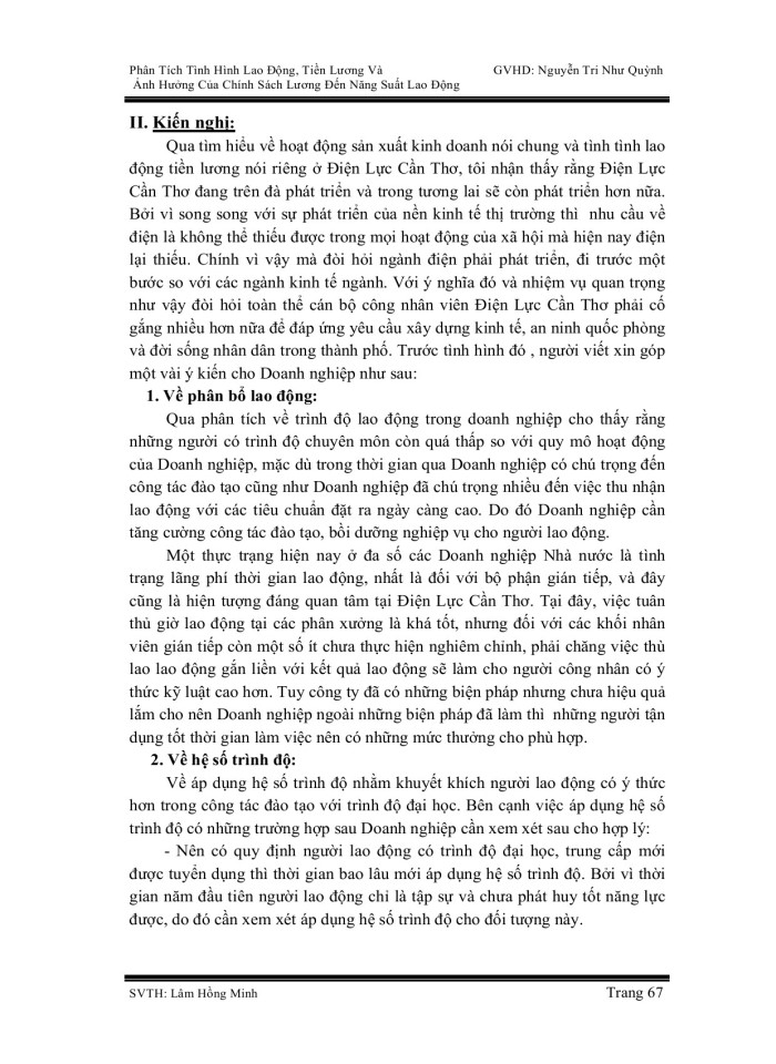 image for page Phân Tích Tình Hình Lao Động, Tiền Lương Và Ảnh Hưởng Của Chính Sách Lương  Đến Năng Suất Lao Động Tại Điện Lực Cần Thơ