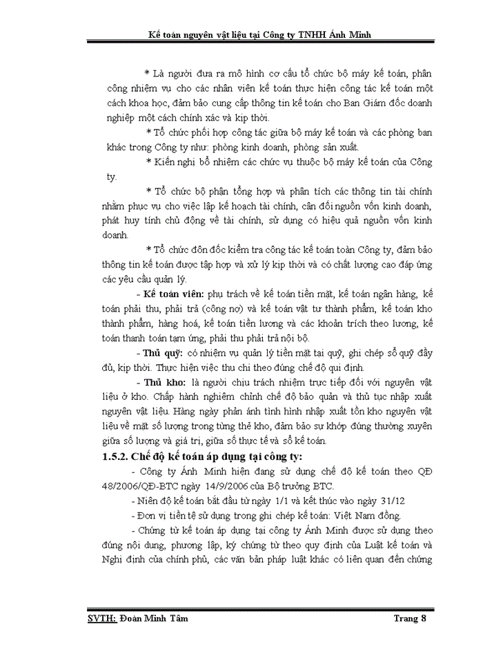 image for page Kế toán nguyên vật liệu tại công ty TNHH Ánh Minh