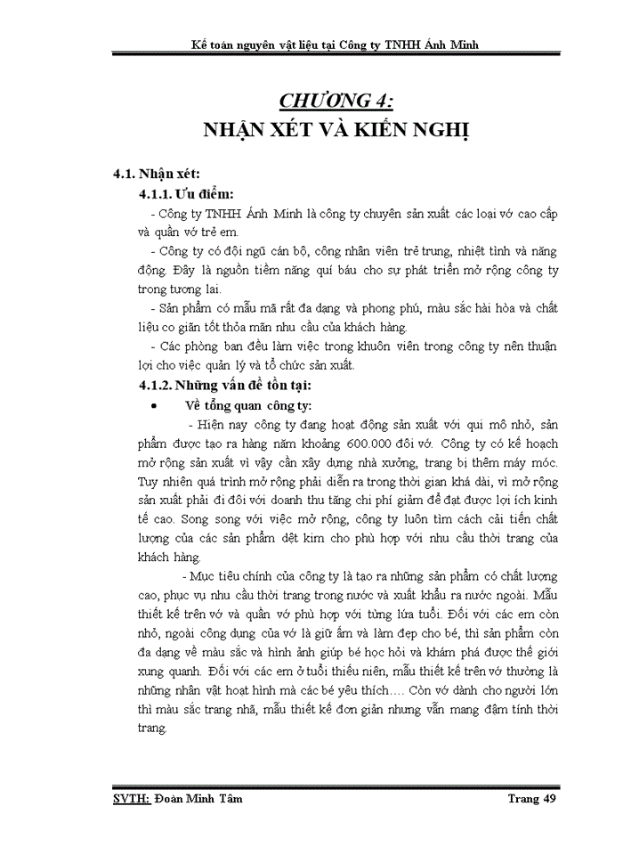 image for page Kế toán nguyên vật liệu tại công ty TNHH Ánh Minh