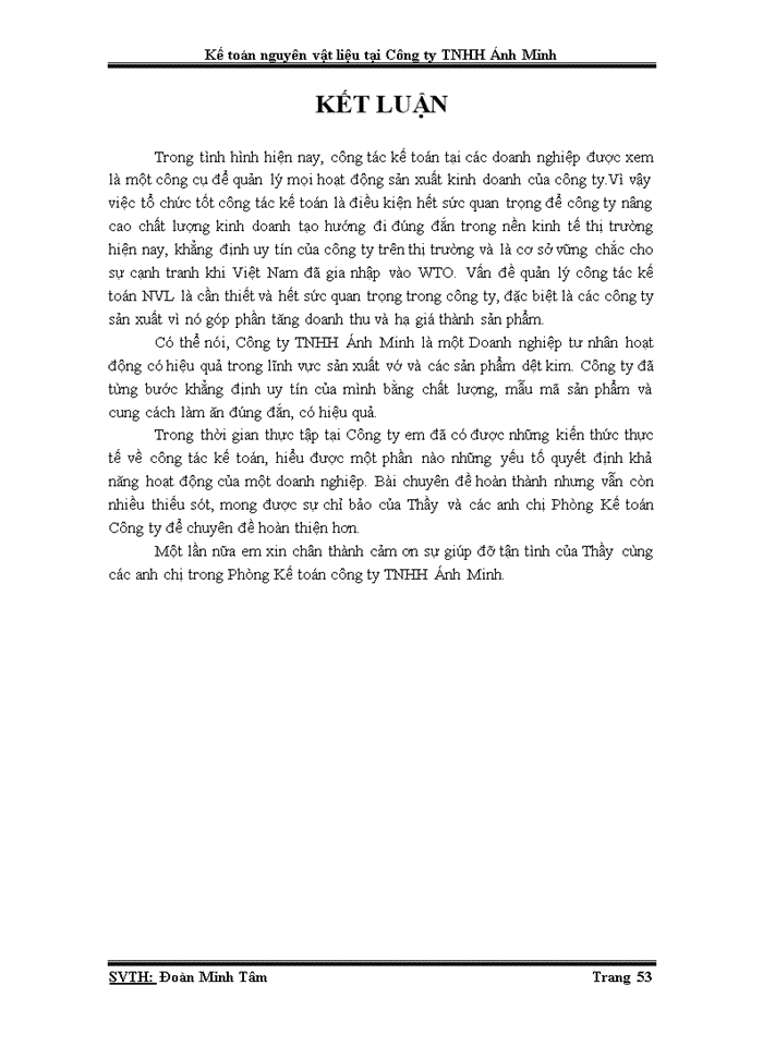 image for page Kế toán nguyên vật liệu tại công ty TNHH Ánh Minh