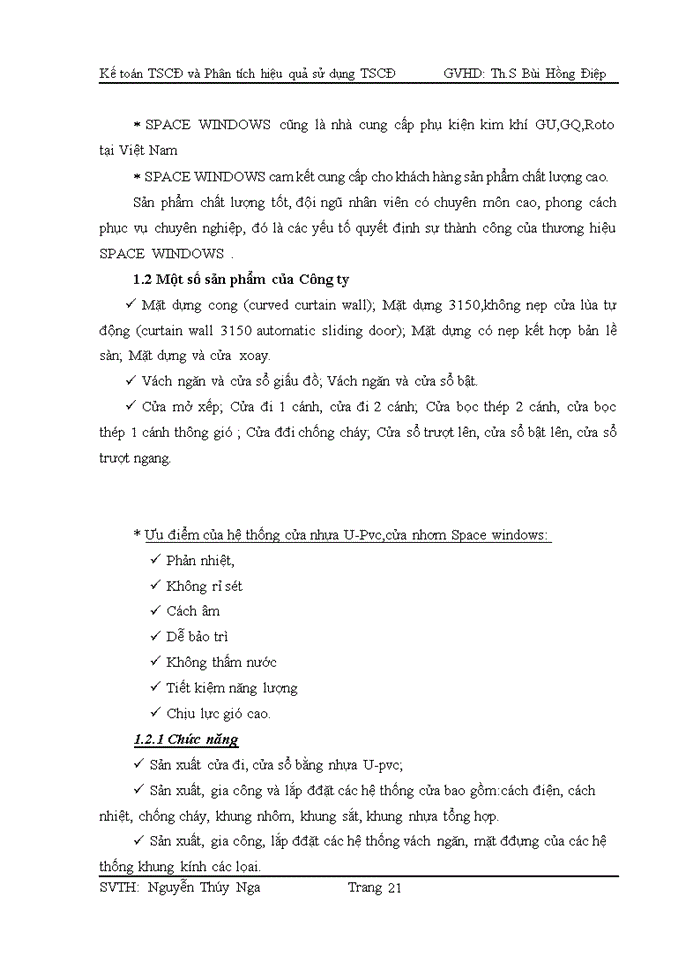 image for page Kế toán TSCD và phân tích hiệu quả sử dụng của TSCD tại công ty SPACE  WINDOWS