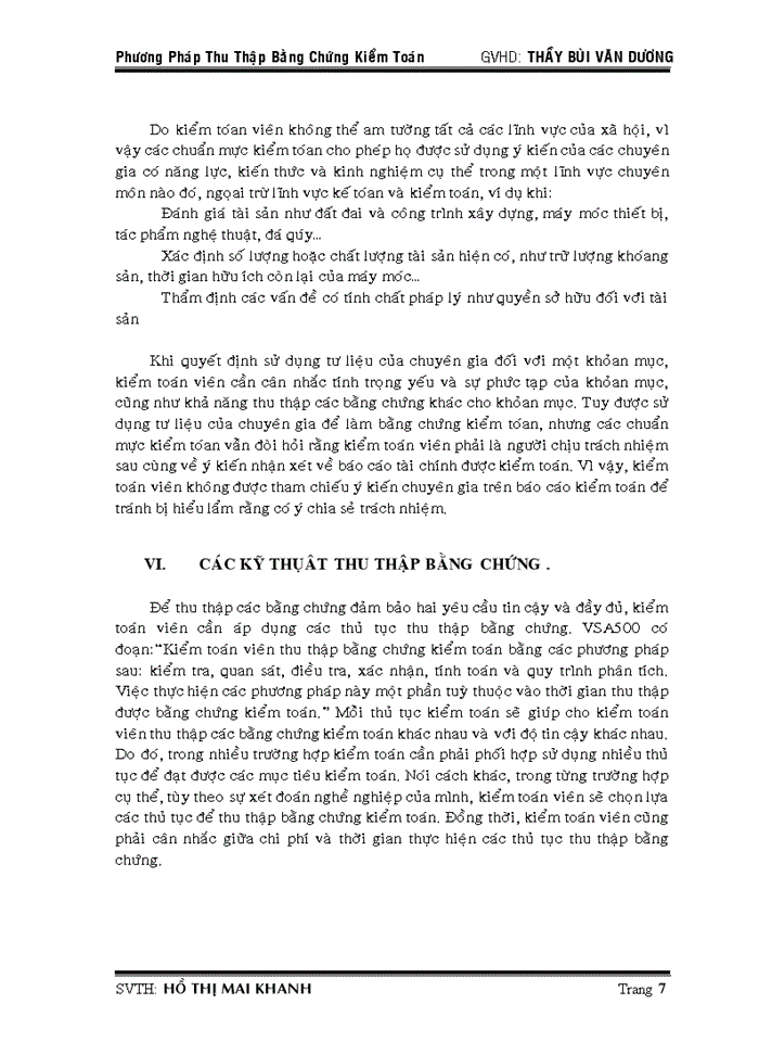 image for page Bằng chứng kiểm toán