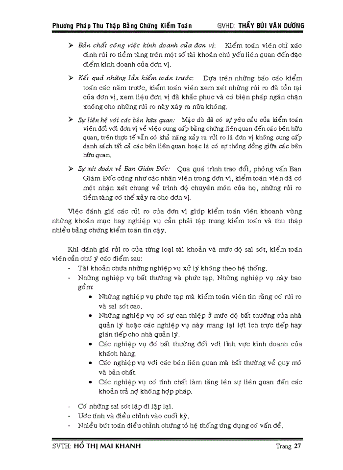 image for page Bằng chứng kiểm toán