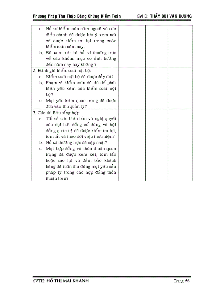 image for page Bằng chứng kiểm toán