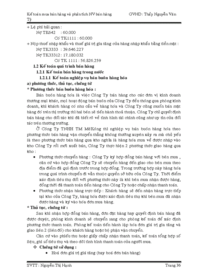 image for page Kế toán mua bán hàng và  phân tích nghiệp vụ bán hàng trong doanh nghiệp kinh doanh thương mại