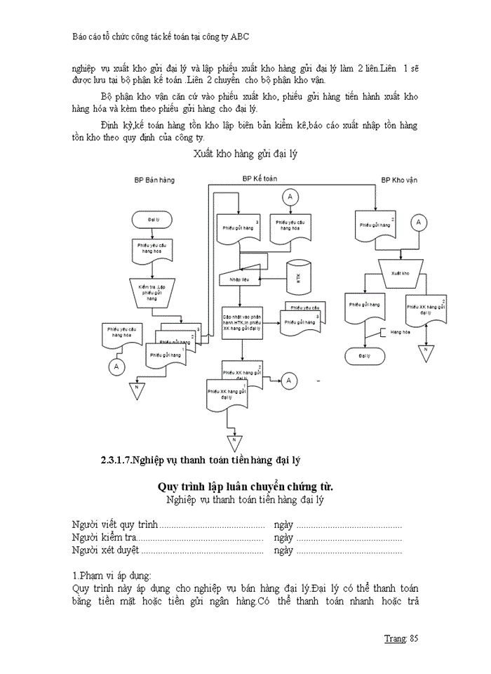 image for page Báo cáo tổ chức công tác kế toán tại công ty ABC