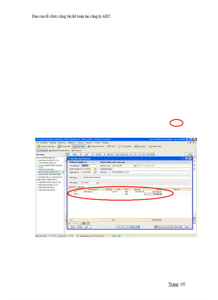 image for page Báo cáo tổ chức công tác kế toán tại công ty ABC