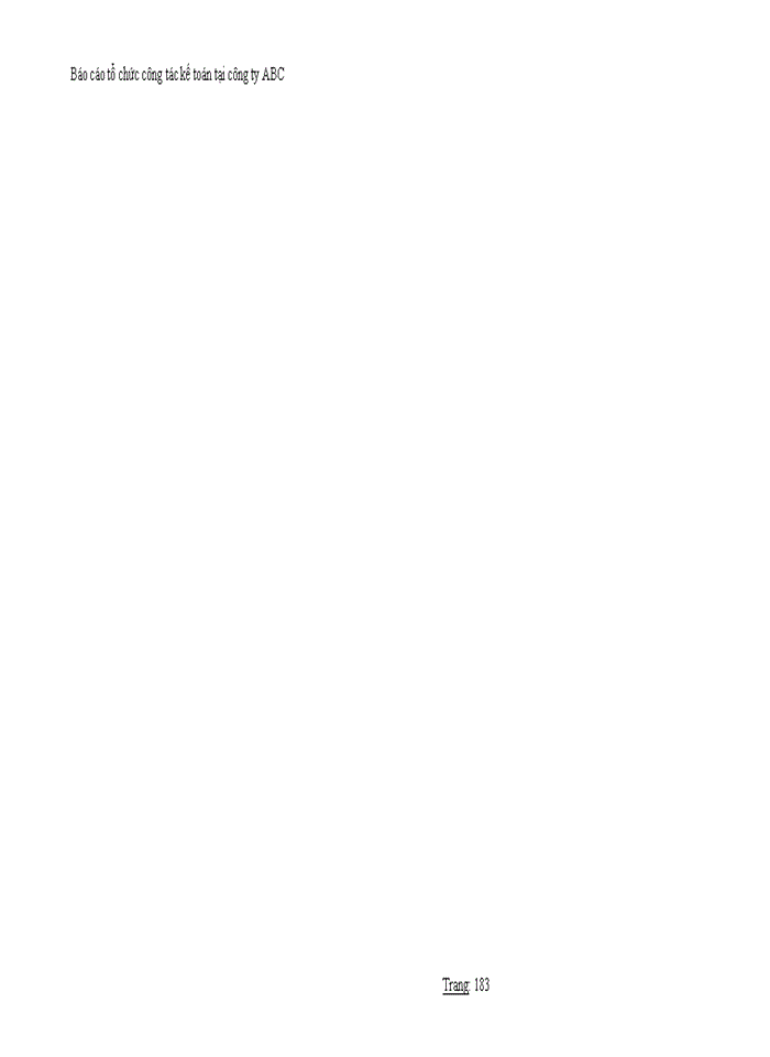 image for page Báo cáo tổ chức công tác kế toán tại công ty ABC