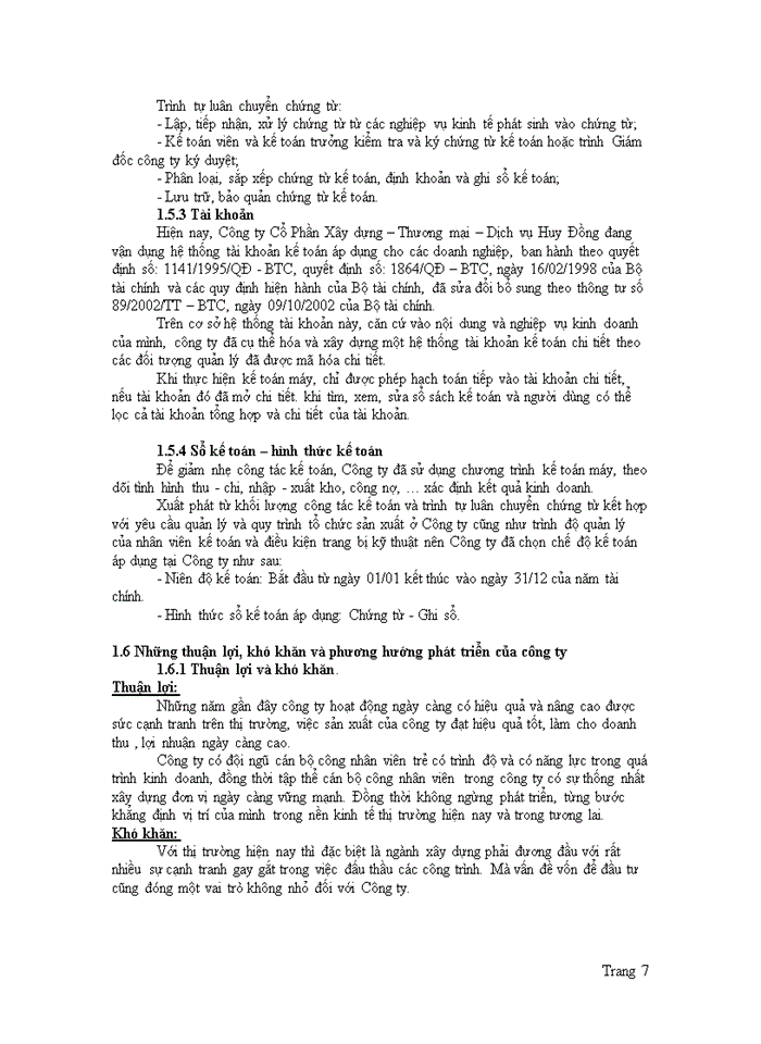 image for page Kế toán công ty cổ phần xây dựng thương mại dịch vụ Huy Đồng