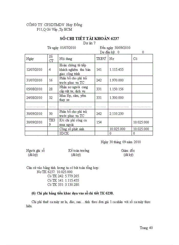 image for page Kế toán công ty cổ phần xây dựng thương mại dịch vụ Huy Đồng