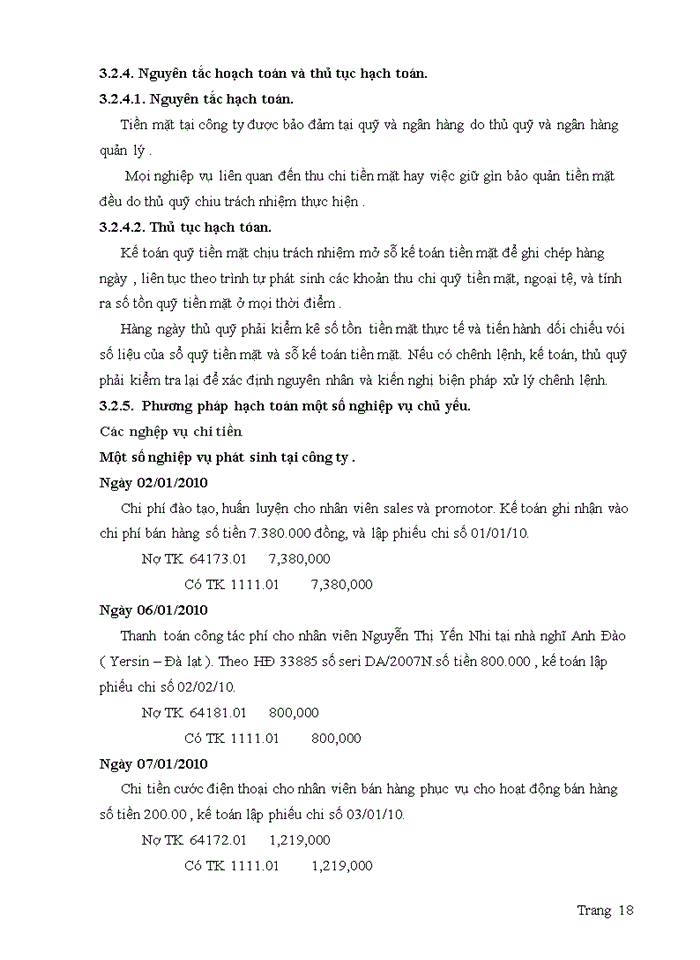 image for page Kế toán vốn bằng tiền tại Công ty TNHHDược Phẩm AAA