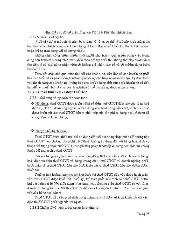 image for page Kế toán vốn bằng tiền và các khoản phải thu tại Công ty Cổ Phần Đầu Tư & Công nghiệp Tân Tạo