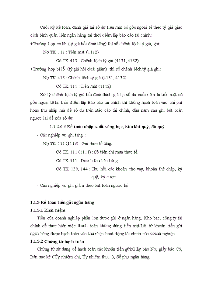 image for page Kế toán vốn bằng tiền và các khoản phải thu