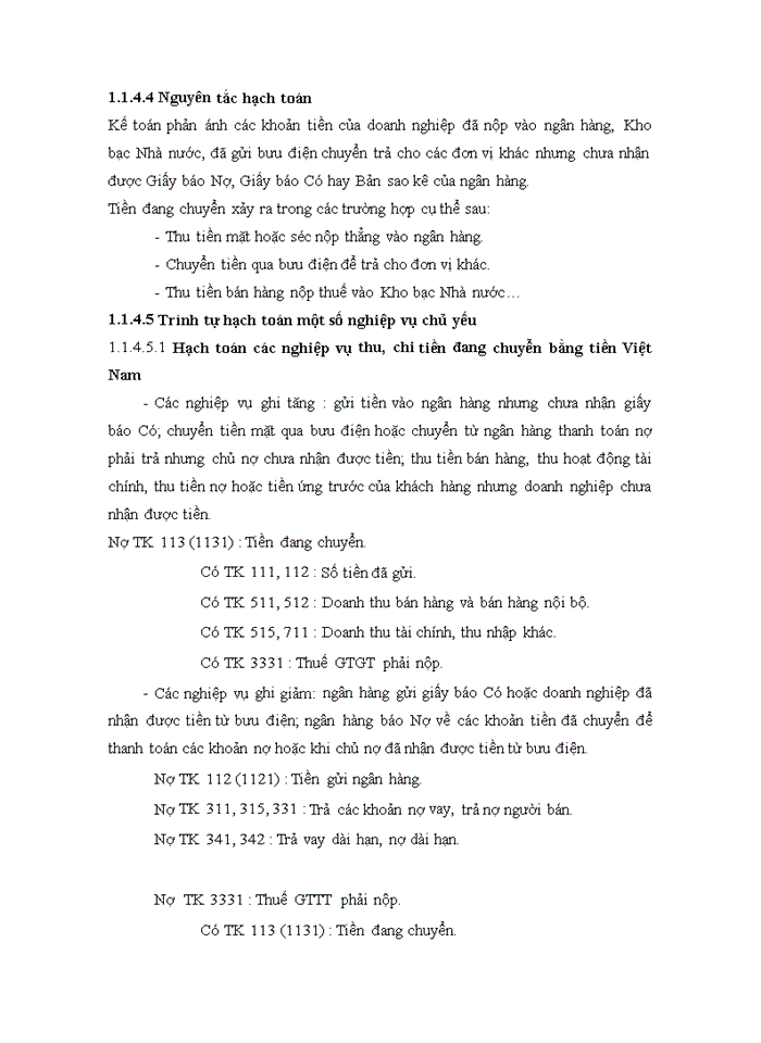 image for page Kế toán vốn bằng tiền và các khoản phải thu