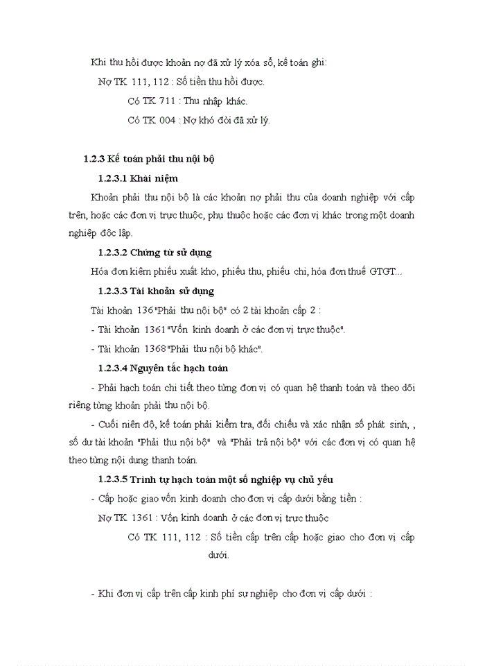 image for page Kế toán vốn bằng tiền và các khoản phải thu