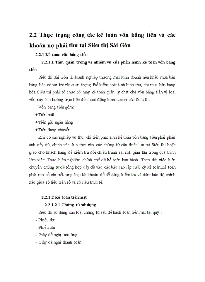 image for page Kế toán vốn bằng tiền và các khoản phải thu