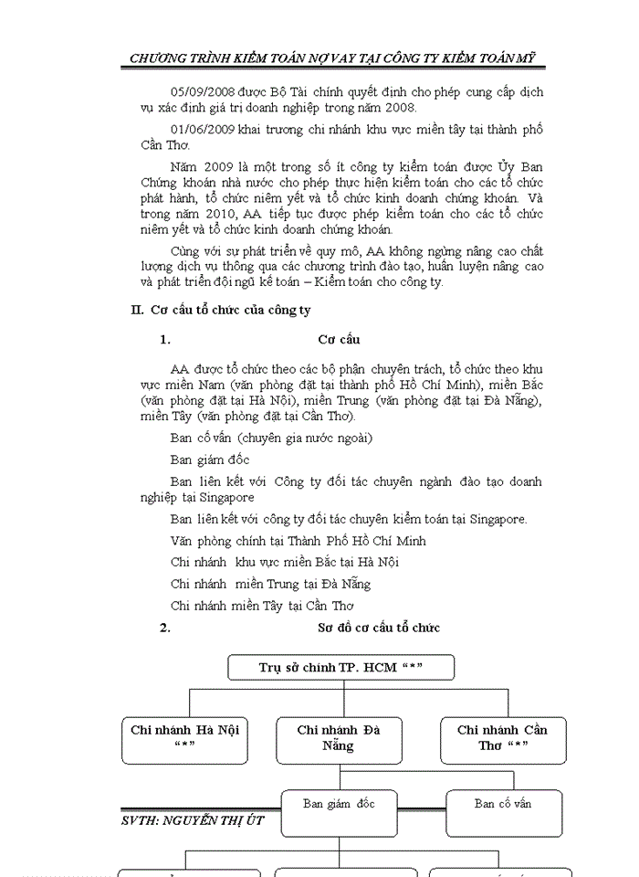image for page Quy trình kiểm toán các khoản nợ vay trong kiểm toán Báo cáo tài chính tại công ty kiểm toán Mỹ