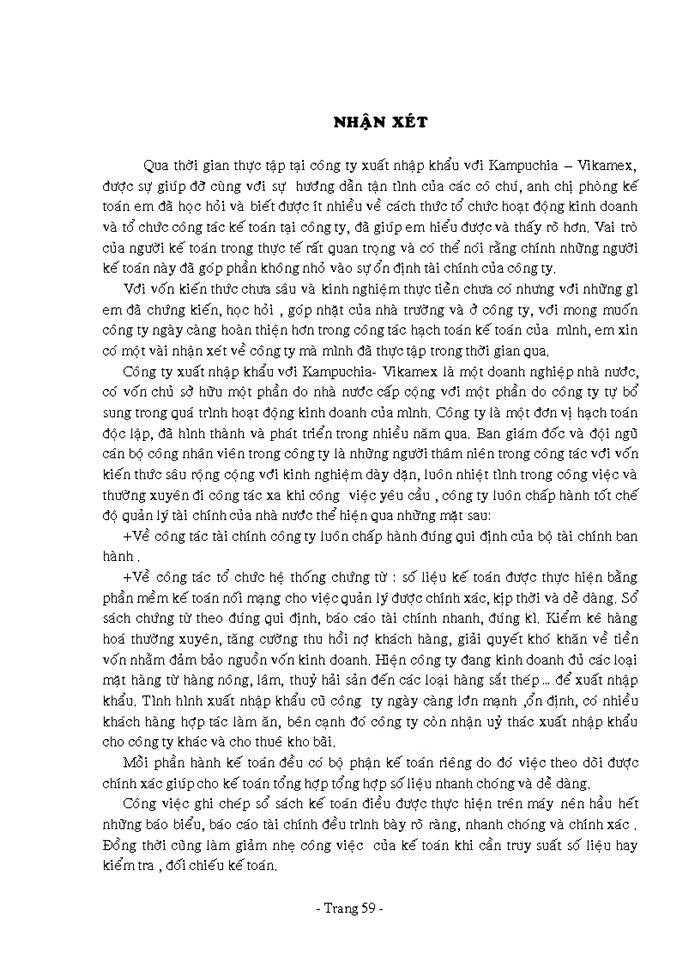 image for page Kế toán mua bán hàng hóa và xác định kết quả kinh doanh công ty xuất- nhập khẩu Kampuchia- Vikamex