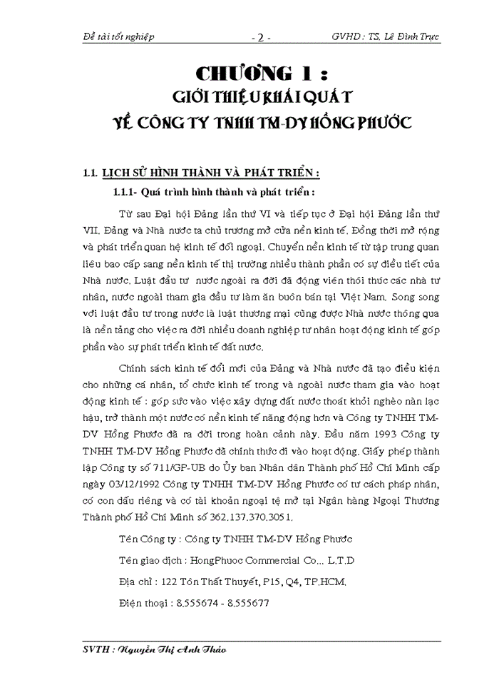 image for page Kế toán lưu chuyển hàng hóa tại công ty TNHH TM-DV Hồng Phước