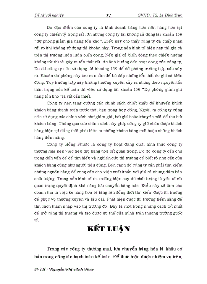 image for page Kế toán lưu chuyển hàng hóa tại công ty TNHH TM-DV Hồng Phước