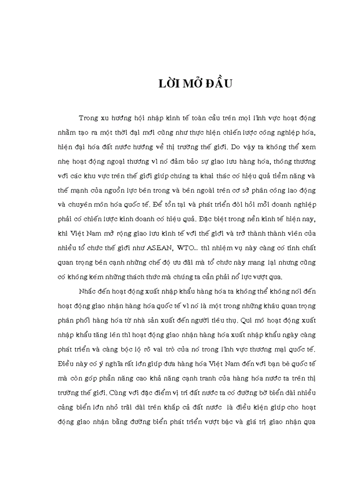 Giao nhận hàng hóa xuất nhập khẩu tại công ty TNHH Gốm Sài Gòn