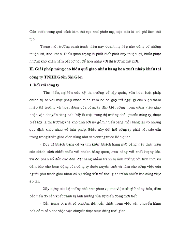 image for page Giao nhận hàng hóa xuất nhập khẩu tại công ty TNHH Gốm Sài Gòn