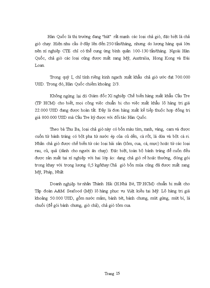 image for page Phân tích thực trạng kinh doanh xuất khẩu chả giò của công ty TNHH Một Thành Viên Việt Nam Kỹ Nghệ Súc Sản Vissan và các giải pháp thúc đẩy xuất khẩu chả giò