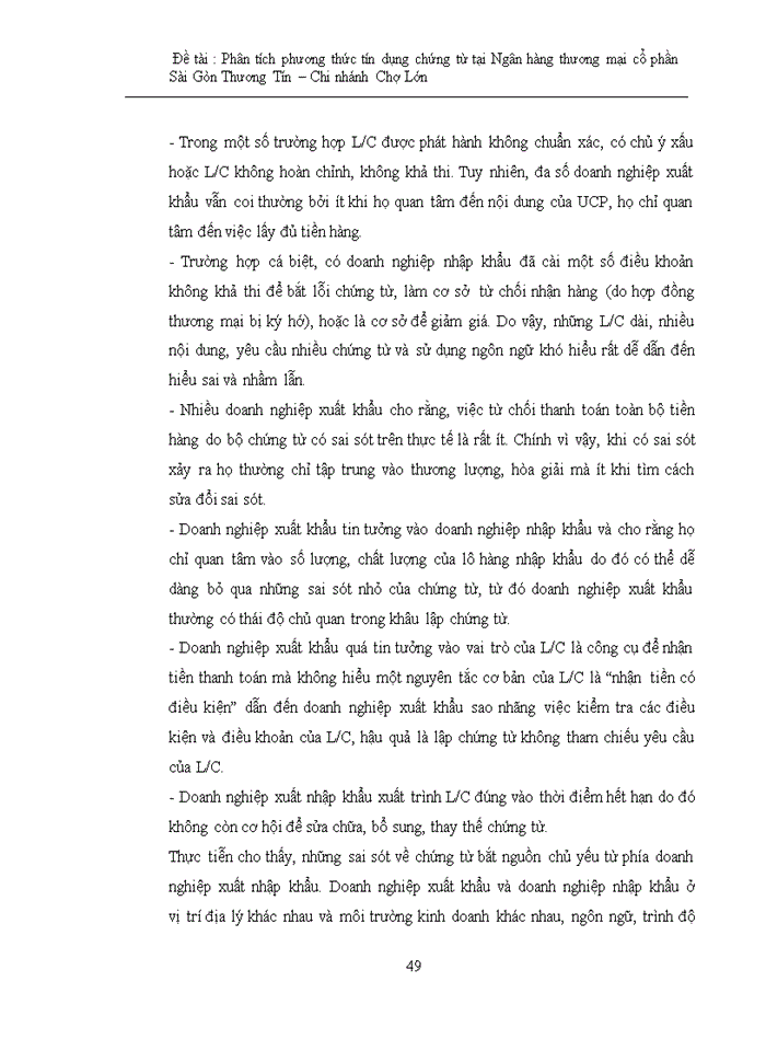 image for page Phân tích phương thức tín dụng chứng từ tại ngân hàng tmcp sài gòn thương tín – chi nhánh chợ lớn