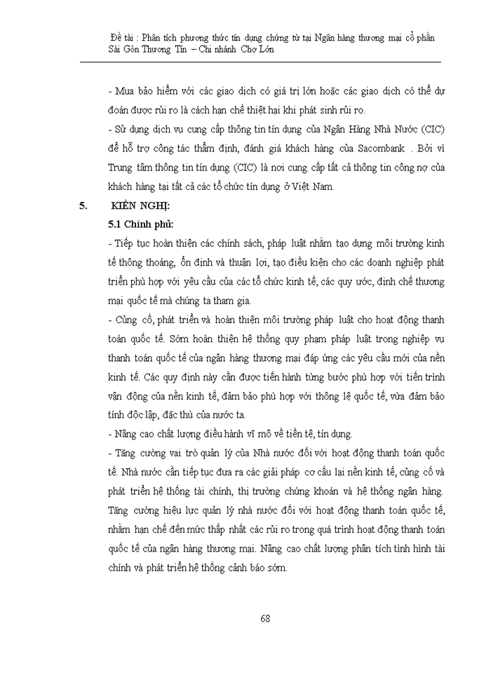 image for page Phân tích phương thức tín dụng chứng từ tại ngân hàng tmcp sài gòn thương tín – chi nhánh chợ lớn