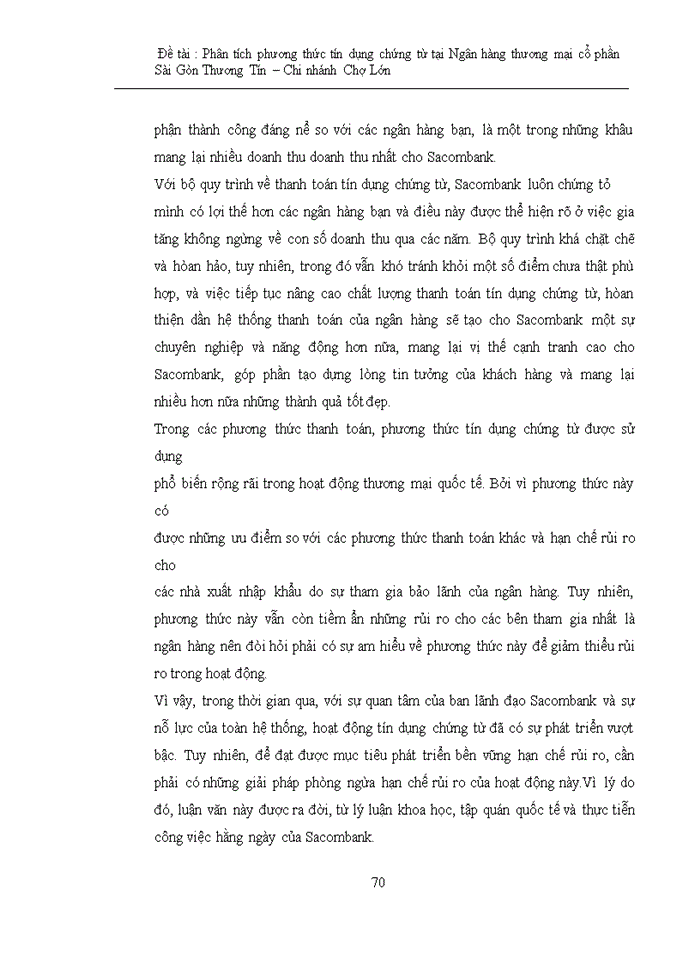 image for page Phân tích phương thức tín dụng chứng từ tại ngân hàng tmcp sài gòn thương tín – chi nhánh chợ lớn