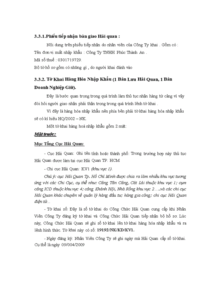 image for page Quy trình nhận hàng hóa nhập khẩu của CÔNG TY VIỆT TOÀN CẦU