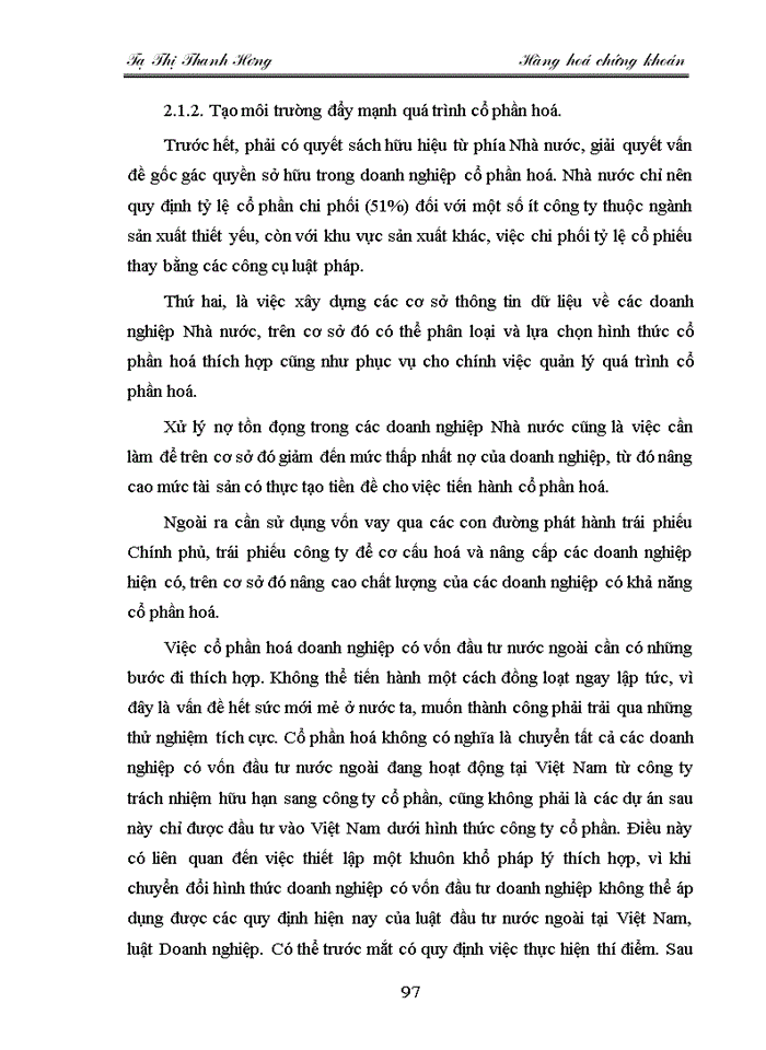 image for page Các biện pháp nhằm đa dạng hoá và đảm bảo chất lượng hàng hoá trên thị trường chứng khoán