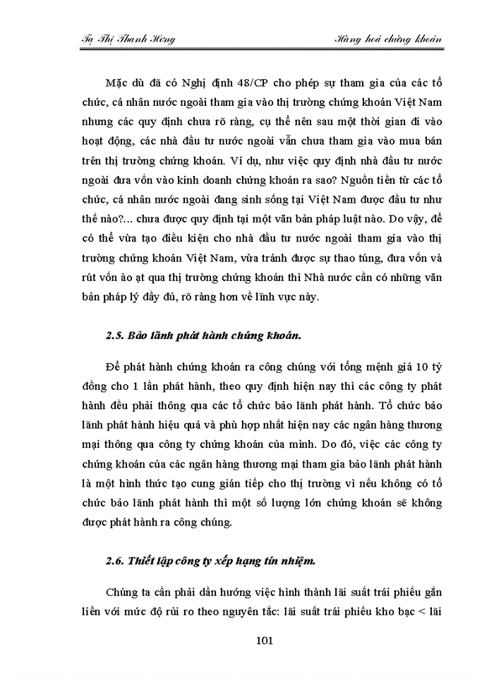 image for page Các biện pháp nhằm đa dạng hoá và đảm bảo chất lượng hàng hoá trên thị trường chứng khoán