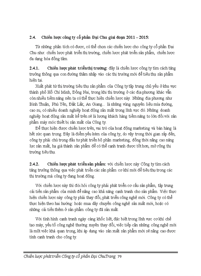 image for page Chiến lược phát triển công ty cổ phần đại chu giai đoạn 2011 – 2015
