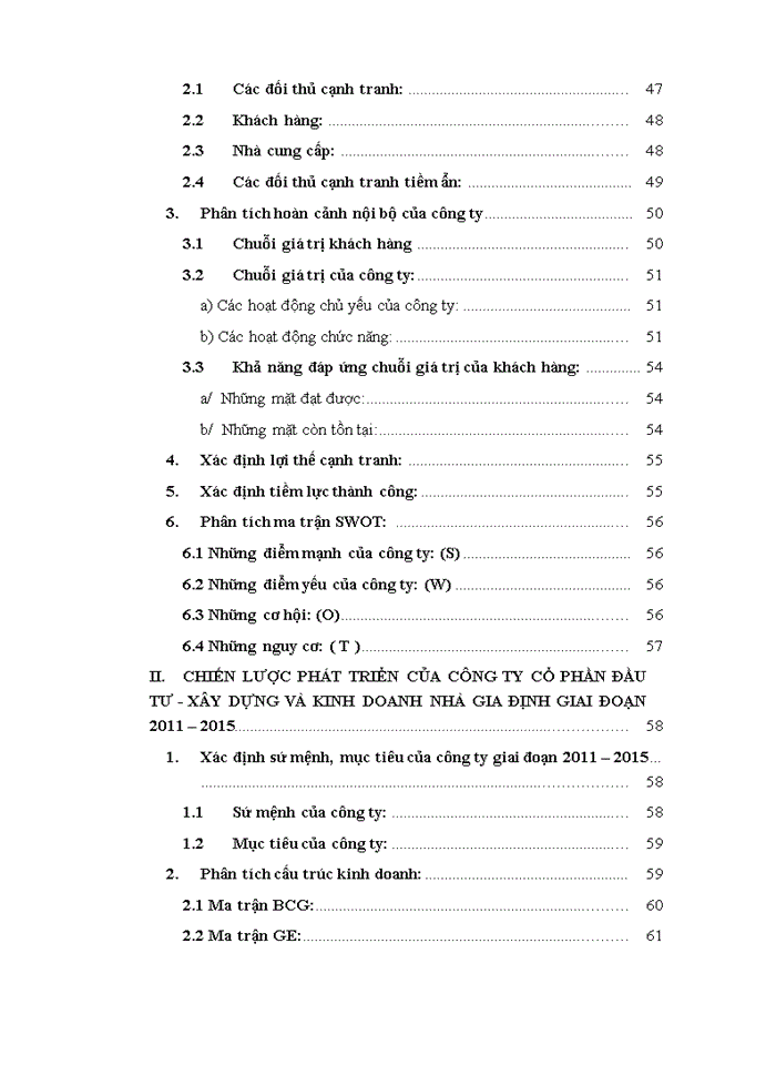 image for page Chiến lược phát triển công ty cổ phần đầu tư - xây dựng và kinh doanh nhà gia định giai đoạn 2011 - 2015