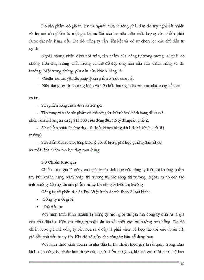 image for page Marketing – Mix của công ty cổ phần địa ốc Đại Việt giai đoạn 2010-2015