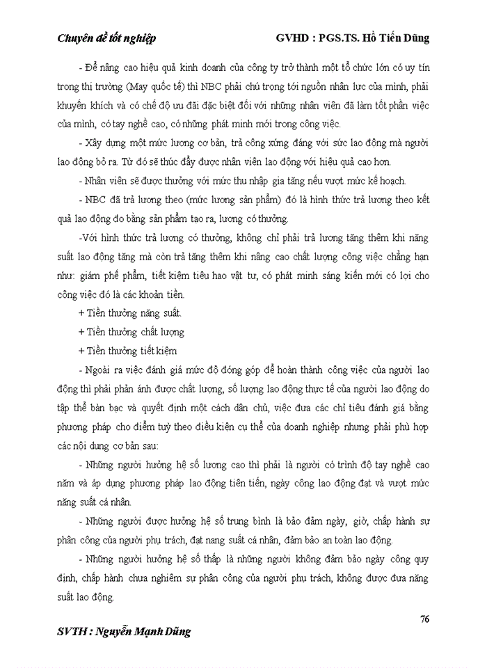 image for page Một số giải pháp hoàn thiện quản trị nguồn nhân lực tại tổng công ty cổ phần may Nhà Bè