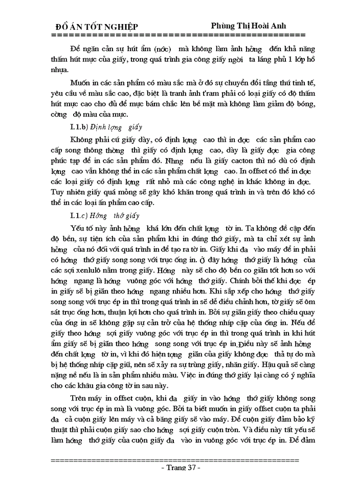 image for page Các yếu tố ảnh hưởng đến chất lượng tờ in -Một số giải pháp nâng cao  chất lượng tờ in
