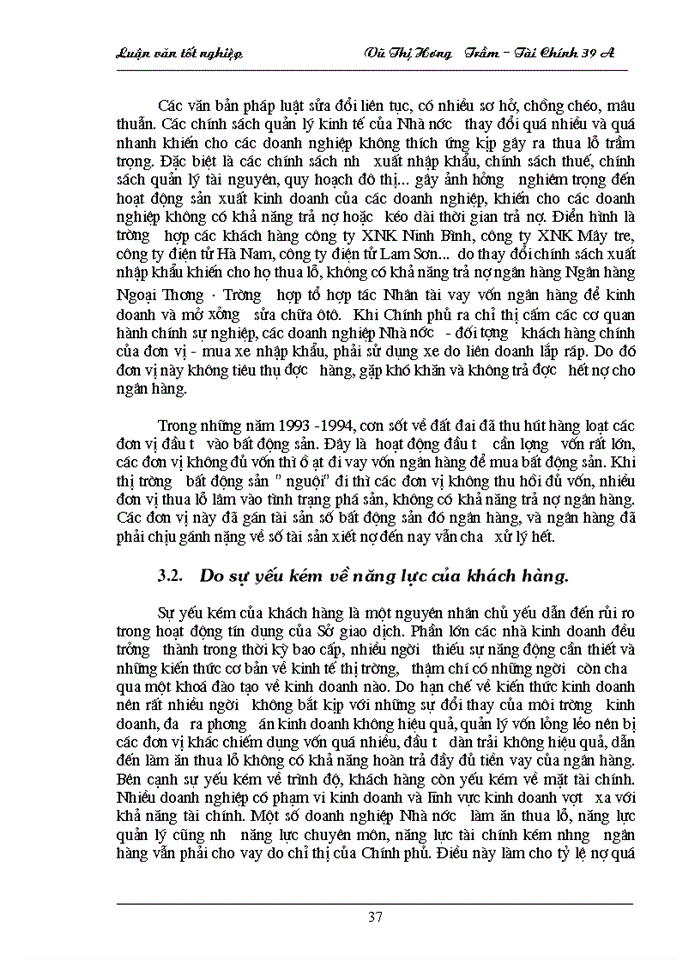 image for page Giải pháp tăng cường quản lý rủi ro tín dụng ở Sở giao dịch Ngân hàng Ngoại Thương
