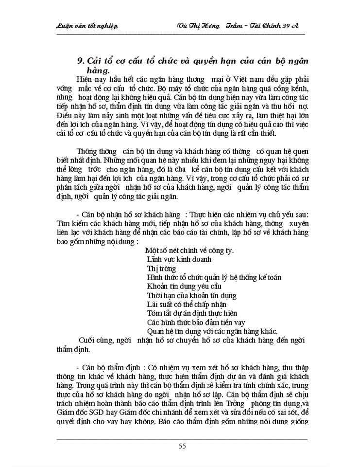 image for page Giải pháp tăng cường quản lý rủi ro tín dụng ở Sở giao dịch Ngân hàng Ngoại Thương