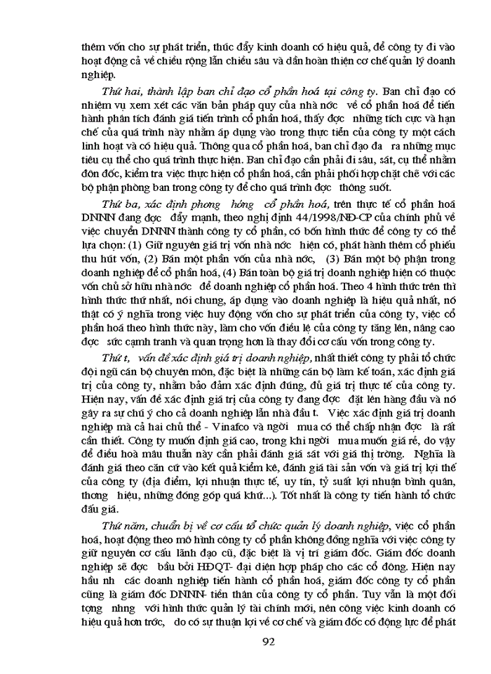 image for page Phương hướng thực hiện công tác hạch toán và quản lý Nguồn vốn chủ sở hữu tại công ty Vinafco khi chuyển sang công ty cổ phần