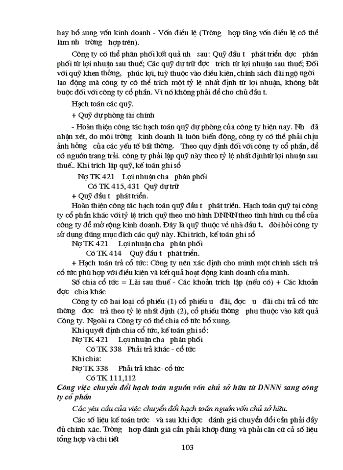 image for page Phương hướng thực hiện công tác hạch toán và quản lý Nguồn vốn chủ sở hữu tại công ty Vinafco khi chuyển sang công ty cổ phần