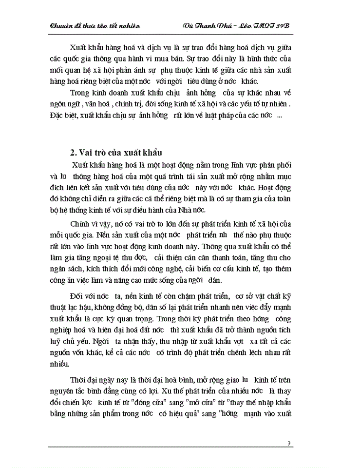 image for page Thực trạng và giải pháp cho hoạt động xuất khẩu của công ty XNK Nam Hà Nội