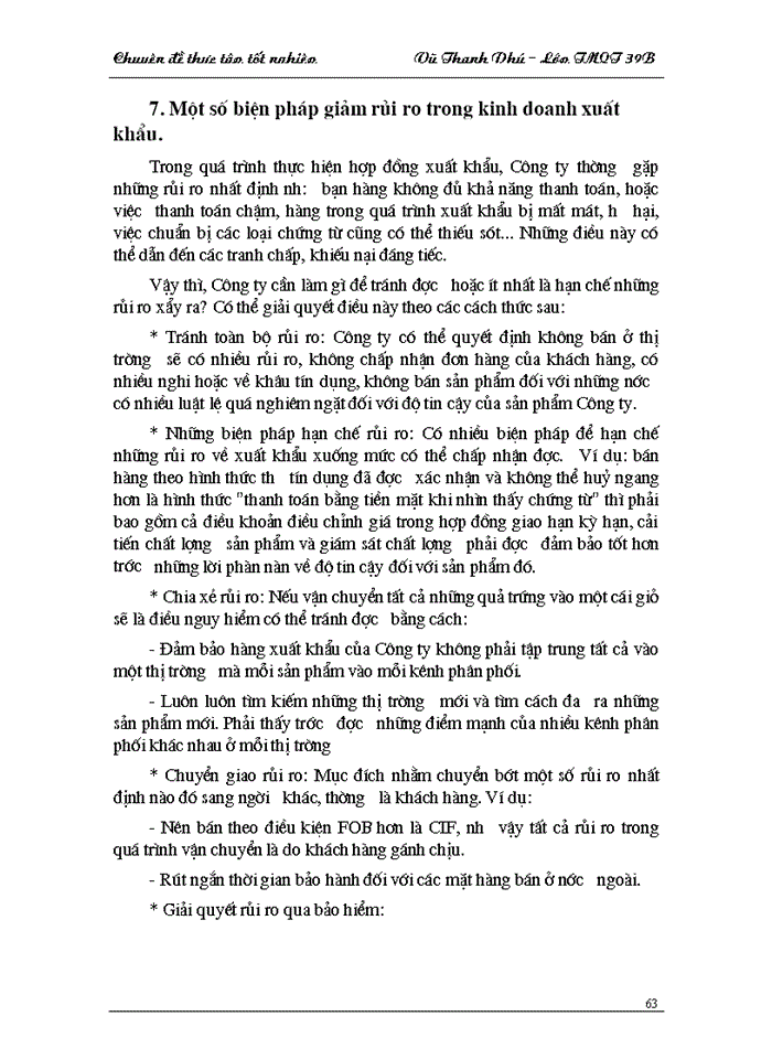 image for page Thực trạng và giải pháp cho hoạt động xuất khẩu của công ty XNK Nam Hà Nội