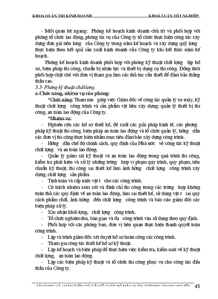 image for page Xây dựng và hoàn thiện cơ cấu tổ chức bộ máy quản lý tại công ty đầu tư - xây dựng hà nội