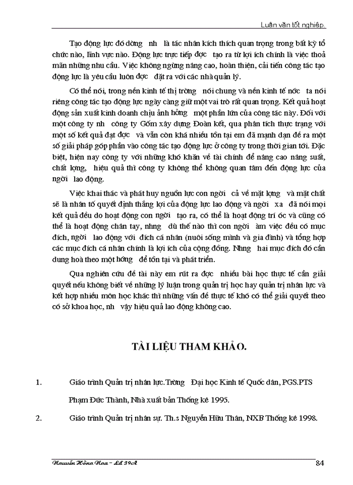 image for page Một số biện pháp nhămg tạo động lực cho người lao động tại công ty Gốm xây dựng Đoàn kết