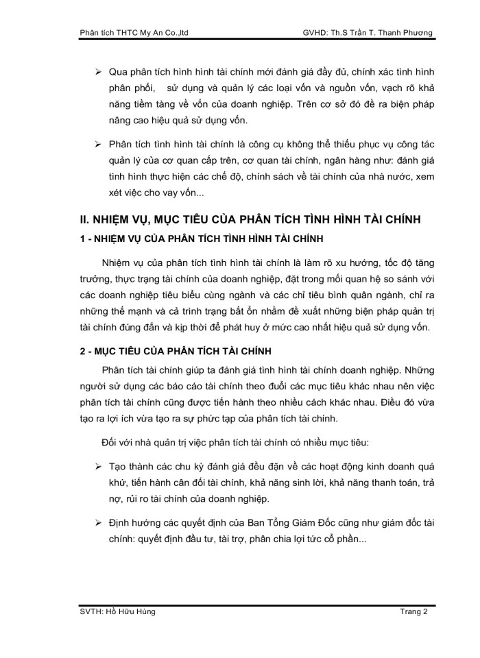 image for page Phân tích tình hình tài chính công ty TNHH may xuất khẩu Mỹ An