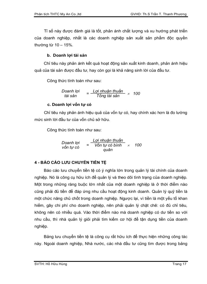 image for page Phân tích tình hình tài chính công ty TNHH may xuất khẩu Mỹ An