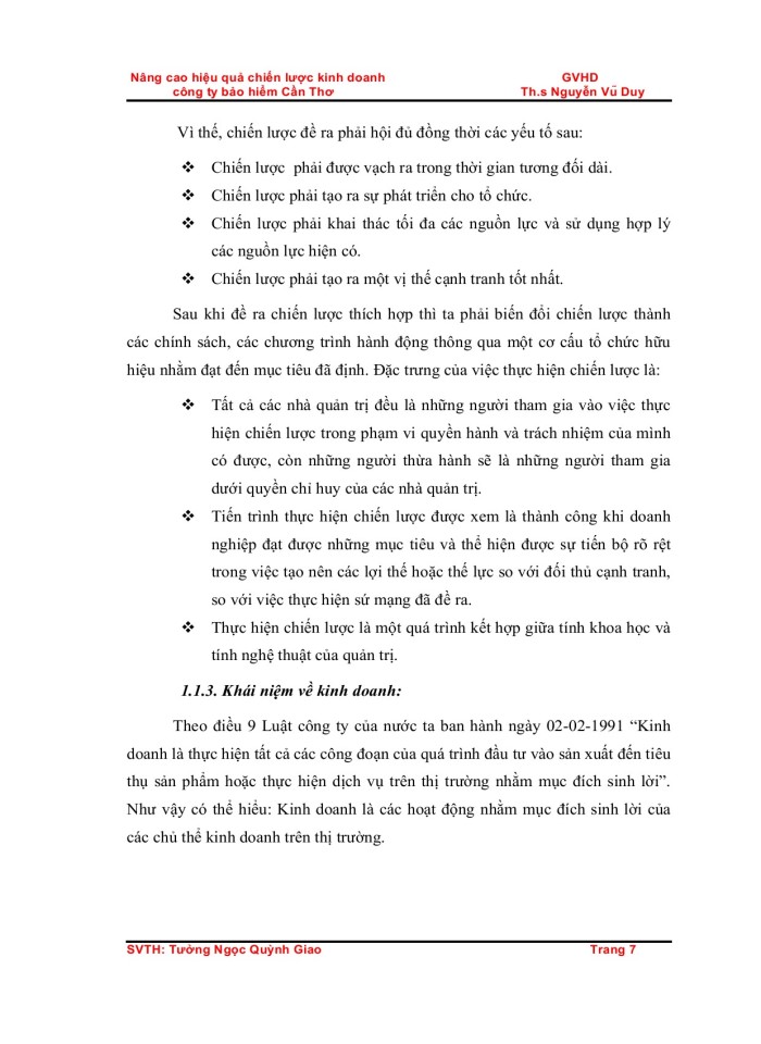image for page Nâng cao hiệu quả chiến lược kinh doanh                                                  GVHD              công ty bảo hiểm Cần Thơ